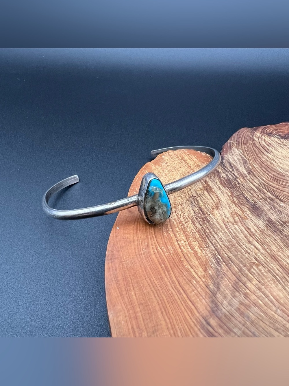 Native American Turquoise Cuff - Picture 2 of 7
